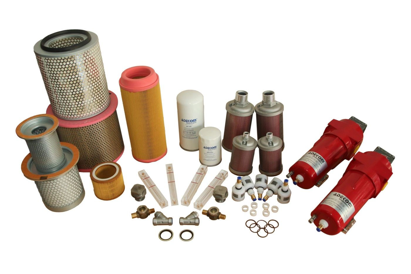 Genuine service parts prepared for planned compressor maintenance