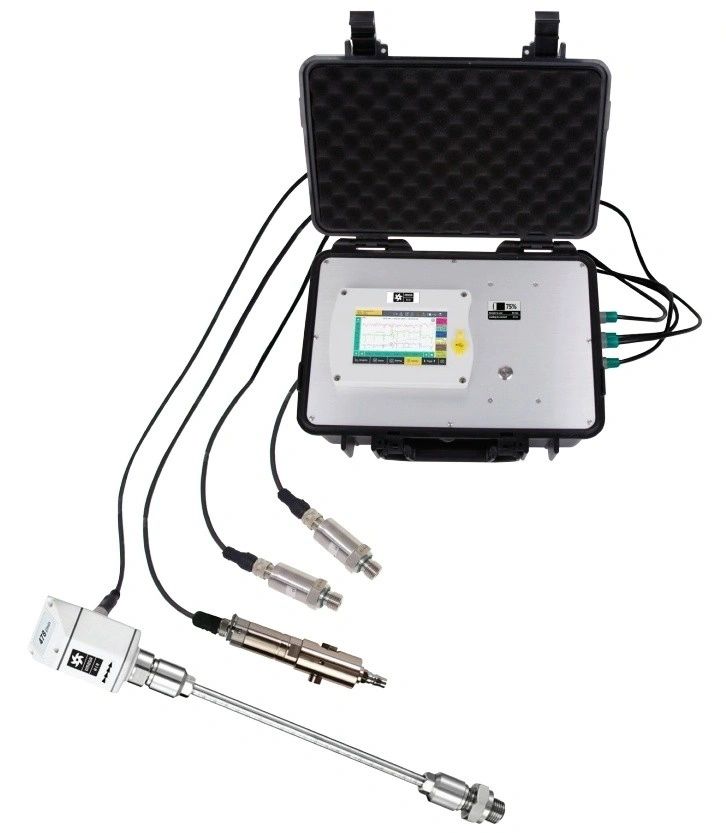 OMEGA AIR measurement equipment: portable data logger for flow, dew point and pressure