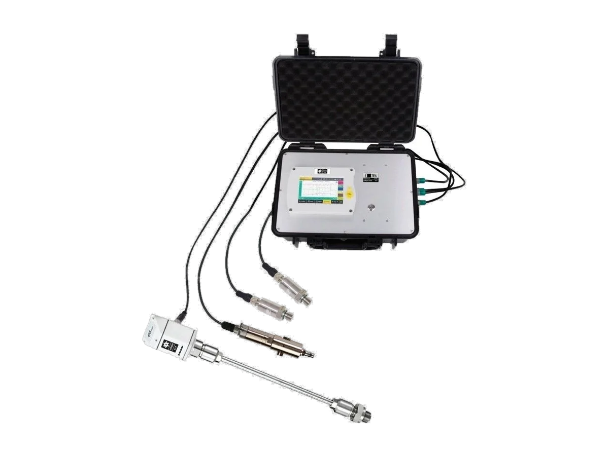 OMEGA AIR measurement equipment: portable data logger for flow, dew point and pressure